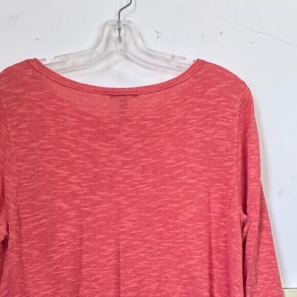 Eileen Fisher Organic Linen Cotton Flora Crew Neck Long Sweater Top Lightweight - Picture 7 of 15